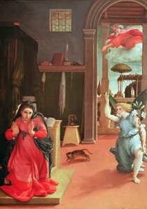 De Annunciatie door Lorenzo Lotto
